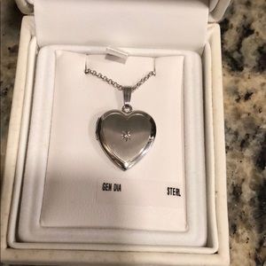 Heartsmith Sterling Diamond Locket NIB